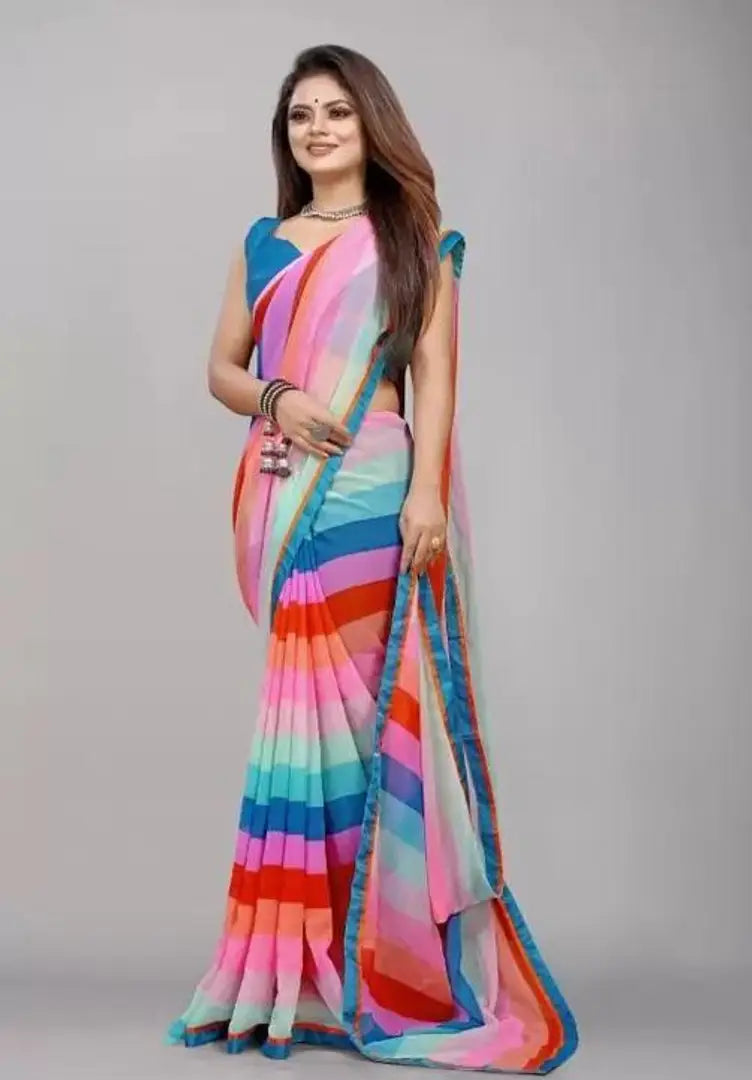 Beautiful Georgette Saree with Blouse piece