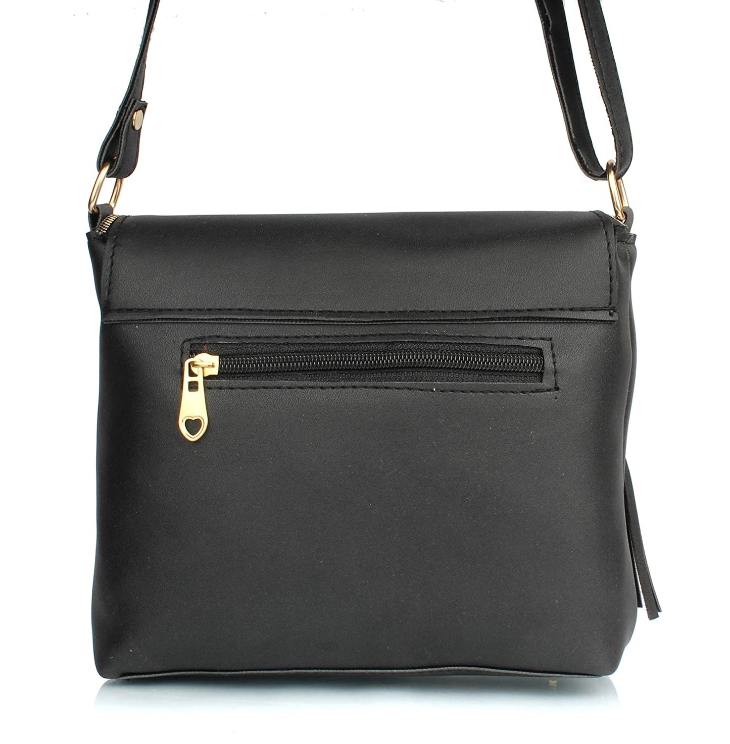 Black Cross Body Sling Bag For Ladies